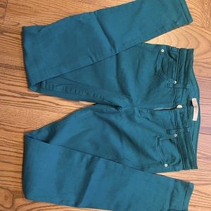 Joe’s teal skinny jeans